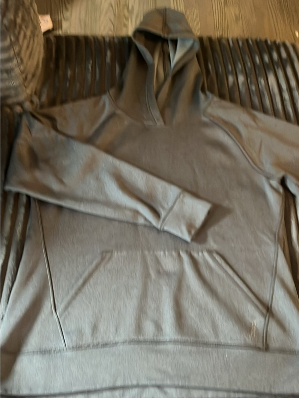 Reebok Men's Gray Pullover Hoodie with Kangaroo Pocket